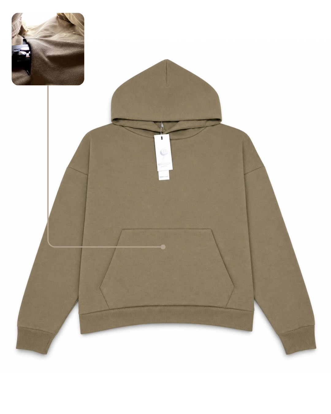 Hoodie MIDNIGHT CORE® - Beige
